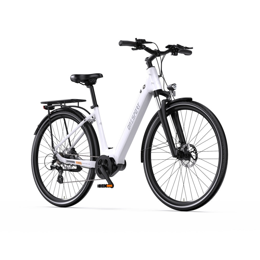 OneSport OT07 250W Bafang Keskivetomoottori 27" Trekking Bike City Sähköpyörä 36V 10.4Ah Akku