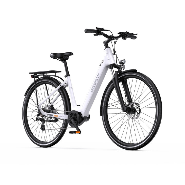 OneSport OT07 250W Bafang Keskivetomoottori 27" Trekking Bike City Sähköpyörä 36V 10.4Ah Akku