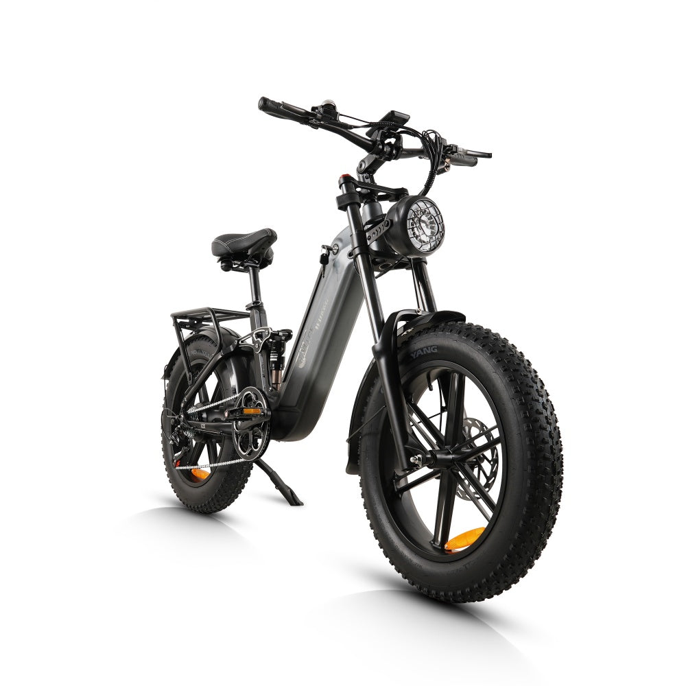 CMACEWHEEL V20 750W 20" Fat Bike 960Wh Full Suspension E-bike with Torque Sensor 48V 20Ah Battery