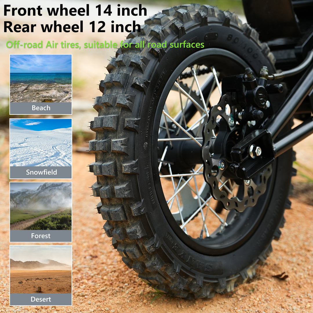 VIPCOO H3 14" 3500w Electric Dirt Bike 1104Wh