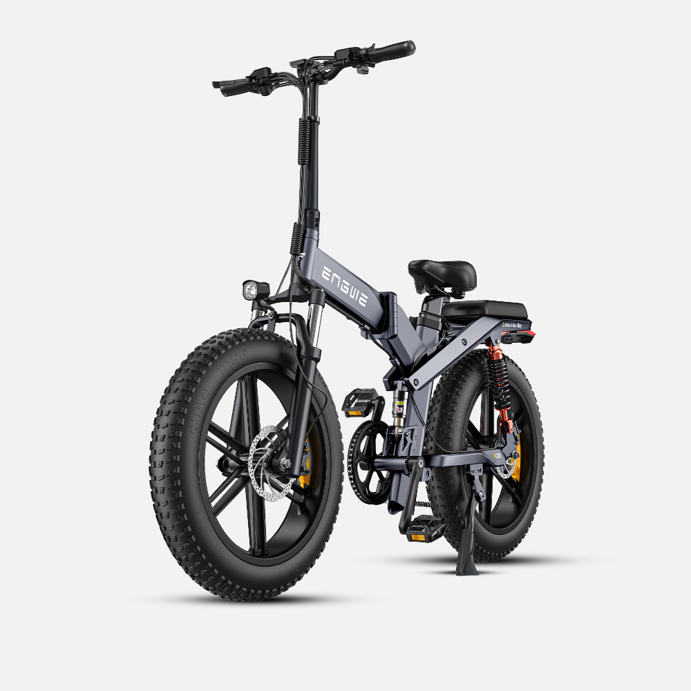 Engwe X20 750W 20 "Fat Bike Bicicleta de montaña eléctrica plegable Baterías duales 22.2Ah EMTB