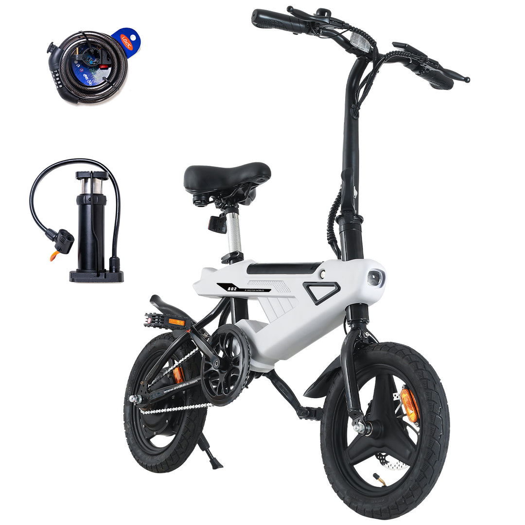 AVDL A02 250W Bici Elettrica Pieghevole 14