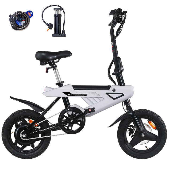 mini foldable electric bicycle AVDL A02 250W Foldable Electric Bike 14" 230Wh E-bike – Buybestgear