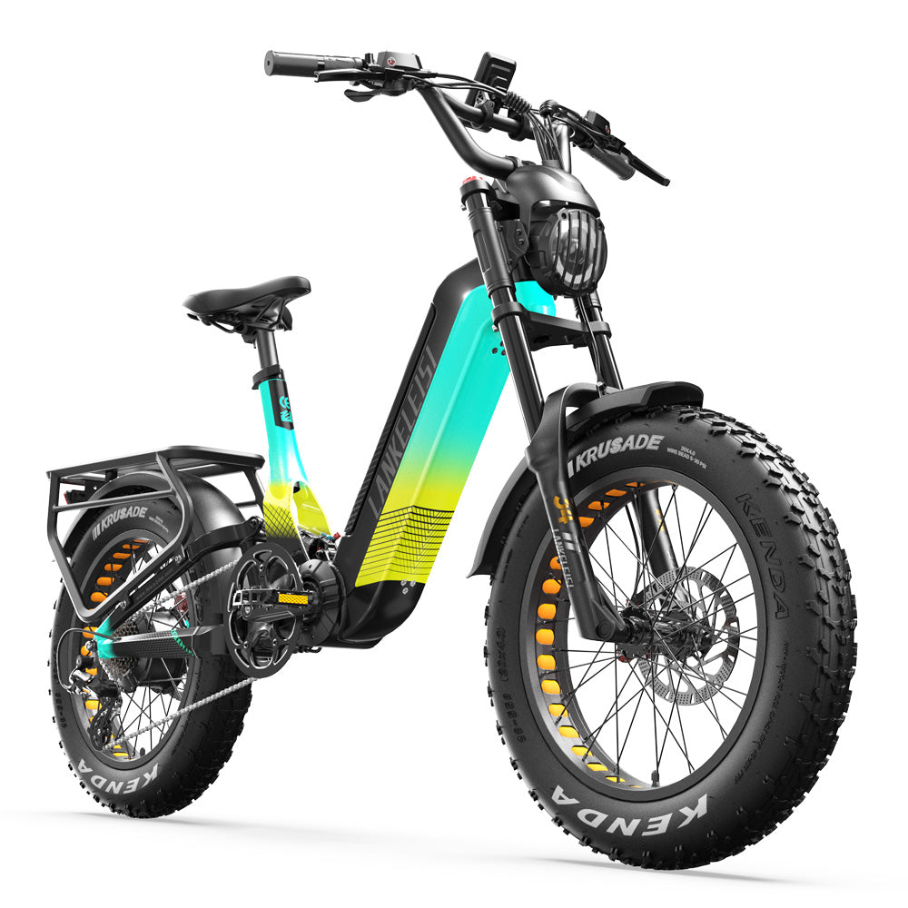 Lankeleisi RX800 Plus 2025 Version 1000W 20" Fat Bike 960Wh Full Suspension Electric Bike with Torque Sensor 48V 20Ah Battery SUV E-Bike