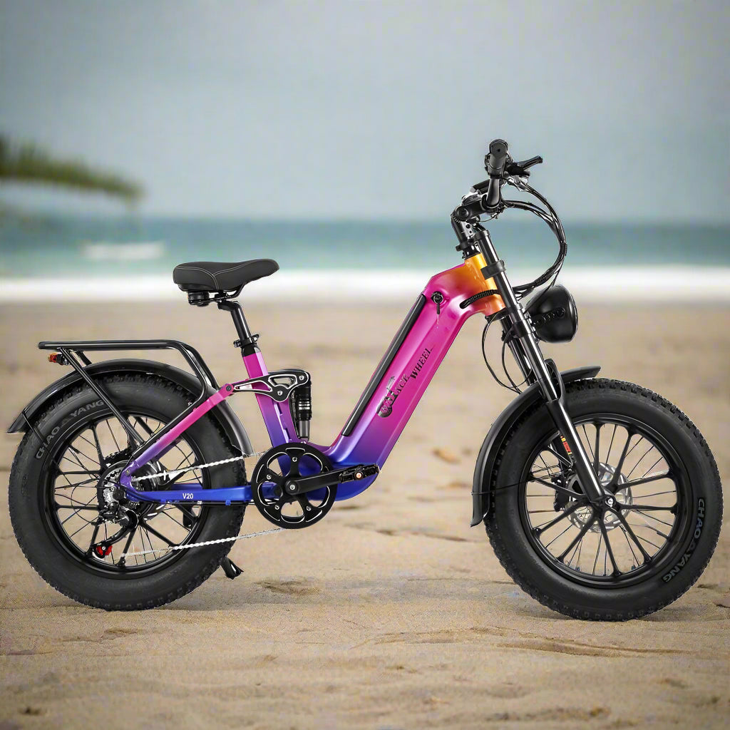 CMACEWHEEL V20 750W 20" Fat Bike 960Wh Full Suspension E-bike with Torque Sensor 48V 20Ah Battery - Buybestgear