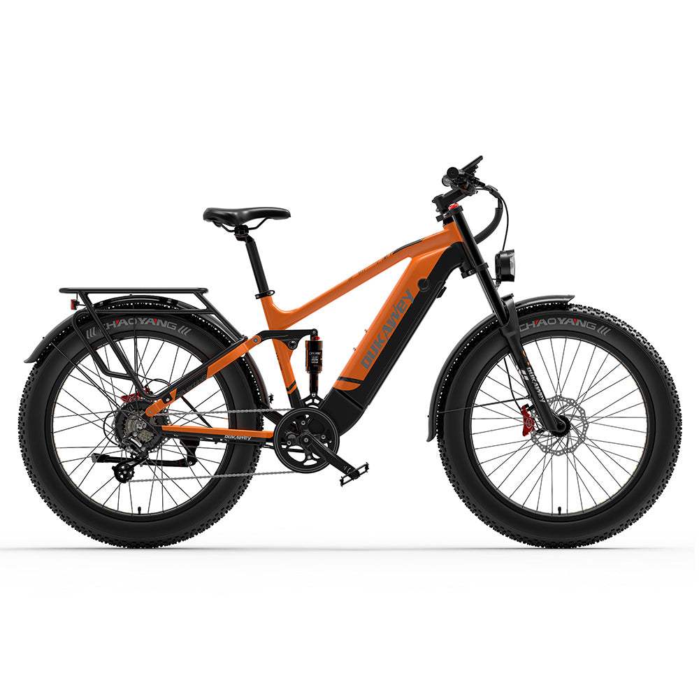 trekking e bike 1000 wh Dukawey Silvertip8 1000W 26” Fat Bike 1040Wh E-Mountain Bike 52V 20Ah Battery SUV E-Bike