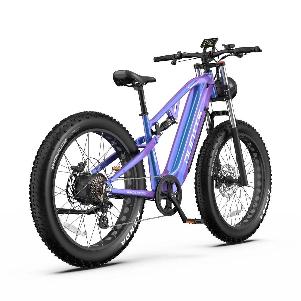 Vélo Électrique Tout-Terrain DUOTTS S26 - Double Moteur 250W, Pneus Fat 4 Pouces, Batterie 48V 20Ah