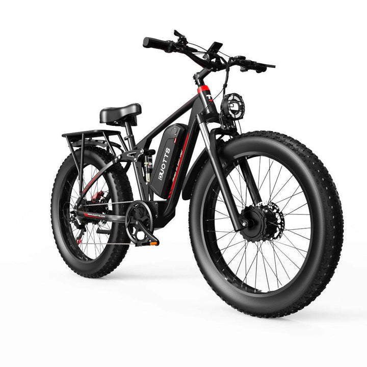 DUOTTS S26 750W*2 Dual Motor 26" Fat Bike 960Wh Full Suspension E-MTB 48V 20Ah battery - Buybestgear