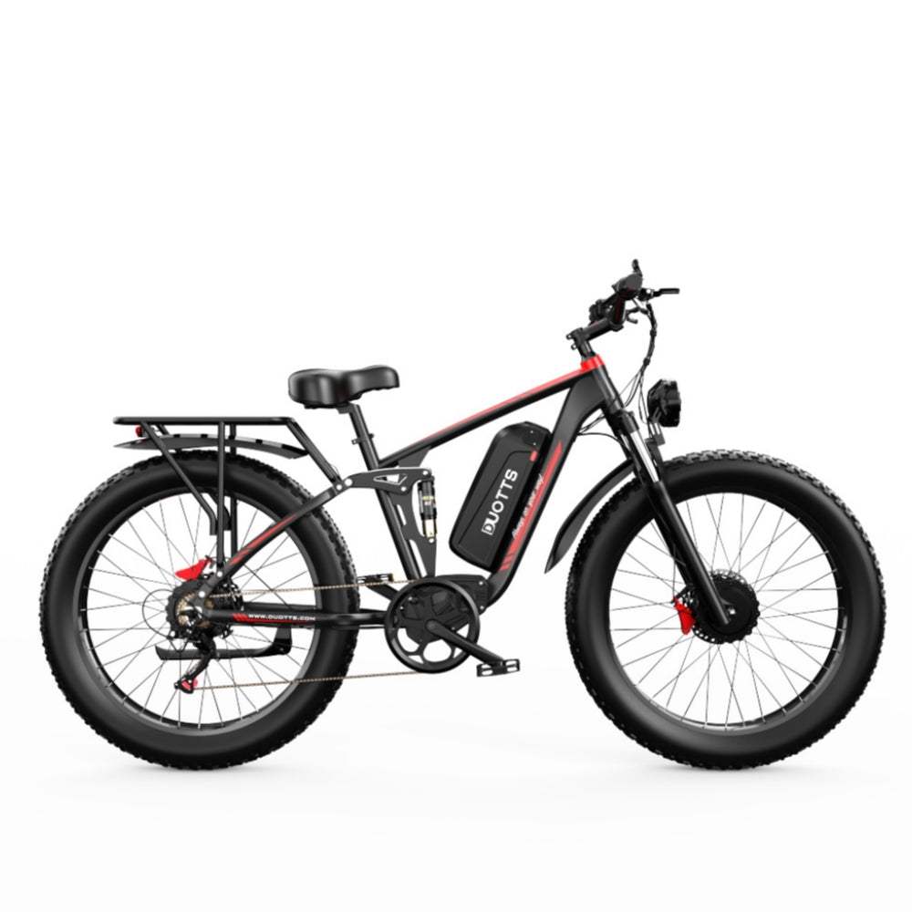 DUOTTS S26 750W*2 Dual Motor 26" Fat Bike 960Wh Full Suspension E-MTB 48V 20Ah battery - Buybestgear
