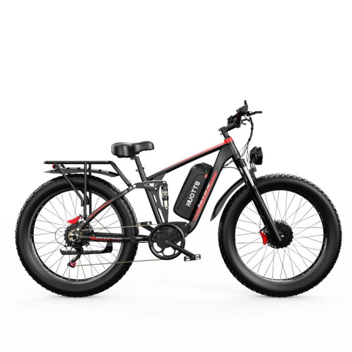 DUOTTS S26 750W*2 Dual Motor 26" Fat Bike 960Wh Full Suspension E-MTB 48V 20Ah battery - Buybestgear