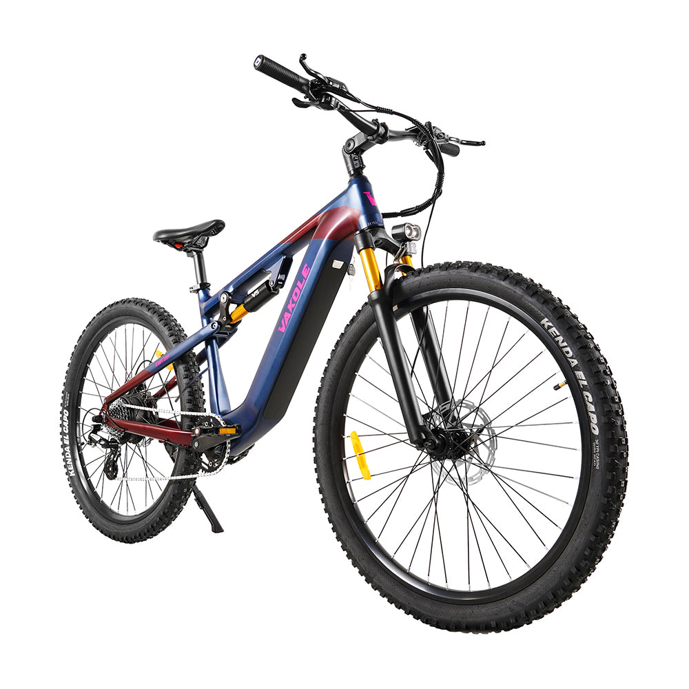 Vakole EMT29 250W 29" E-Mountain Bike 720Wh Cross-Country Full Suspension EMTB with Torque Sensor 48V 15Ah Battery