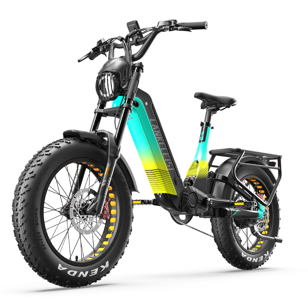 Lankeleisi RX800 Plus 2025 Version 1000W 20" Fat Bike 960Wh Full Suspension Electric Bike with Torque Sensor 48V 20Ah Battery SUV E-Bike