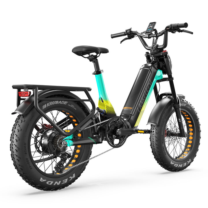 Lankeleisi RX800 Plus 2025 Version 1000W 20" Fat Bike 960Wh Full Suspension Electric Bike with Torque Sensor 48V 20Ah Battery SUV E-Bike