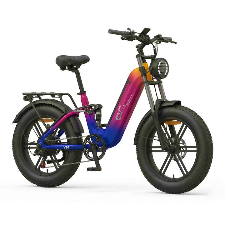 CMACEWHEEL V20 750W Fat Bike 20" Vélo électrique Tout Suspendu avec Capteur de Couple 960Wh Batterie 48V 20Ah [Pré-commande]