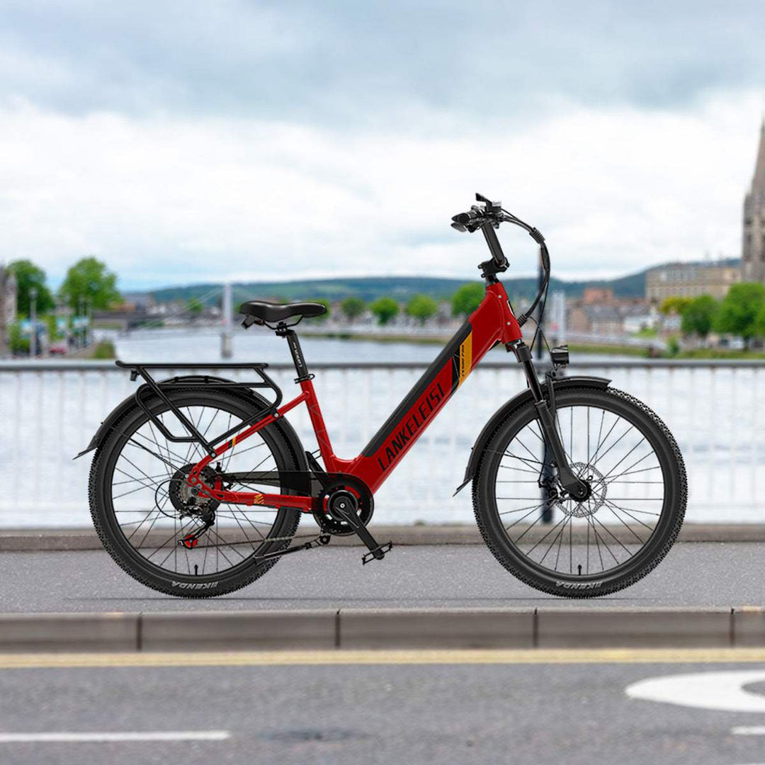 e bike 500 watt trekking Lankeleisi ES500 Pro 500W 24" Electric Trekking Bike 696Wh City E-bike 48V 14.5Ah Battery