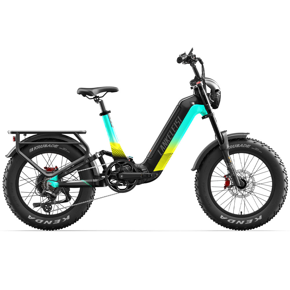 Lankeleisi RX800 Plus 2025 Version 1000W 20" Fat Bike 960Wh Full Suspension Electric Bike with Torque Sensor 48V 20Ah Battery SUV E-Bike