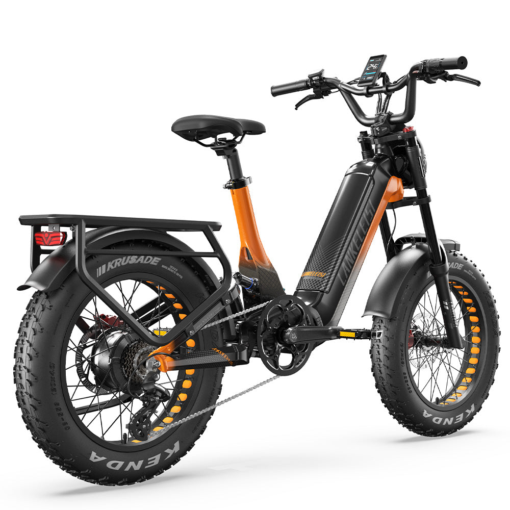 Lankeleisi RX800 Plus 2025 Version 1000W 20" Fat Bike 960Wh Full Suspension Electric Bike with Torque Sensor 48V 20Ah Battery SUV E-Bike