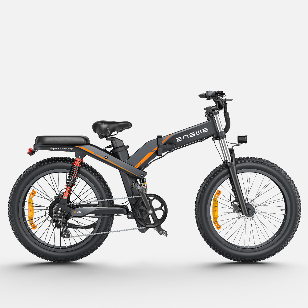 Engwe X24 1000W 24 "Fat Bike Bicicleta de montaña eléctrica plegable Baterías duales 29.2Ah EMTB
