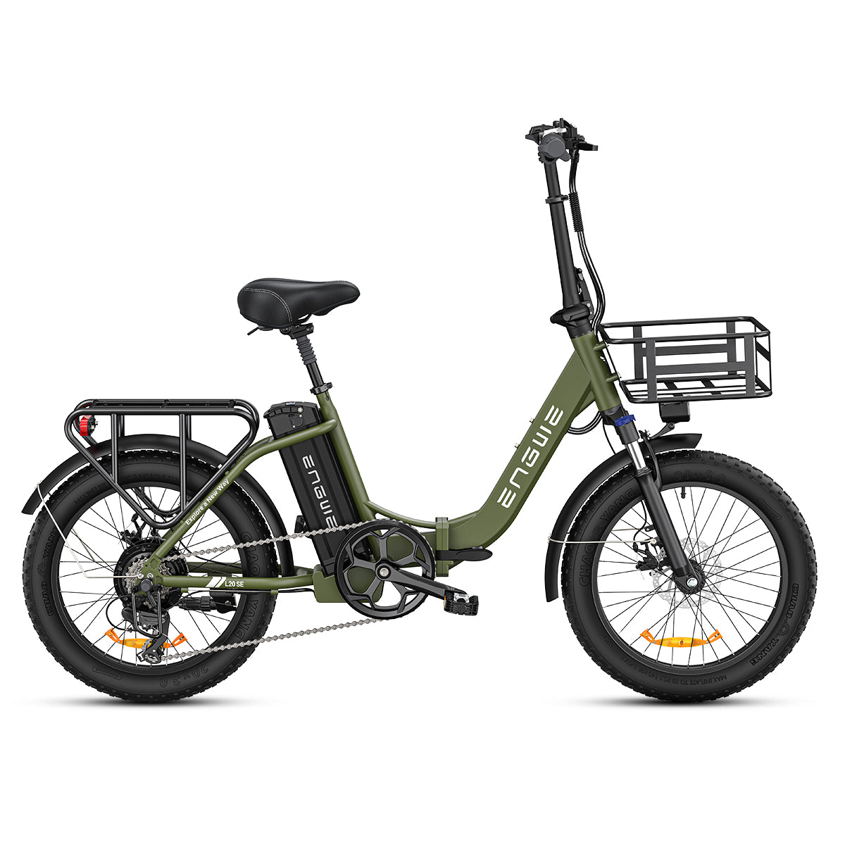 Engwe L20 SE 20" 250W Vélo électrique VTC Pliable 15.6Ah Batterie E-bike avec Cadre Ouvert