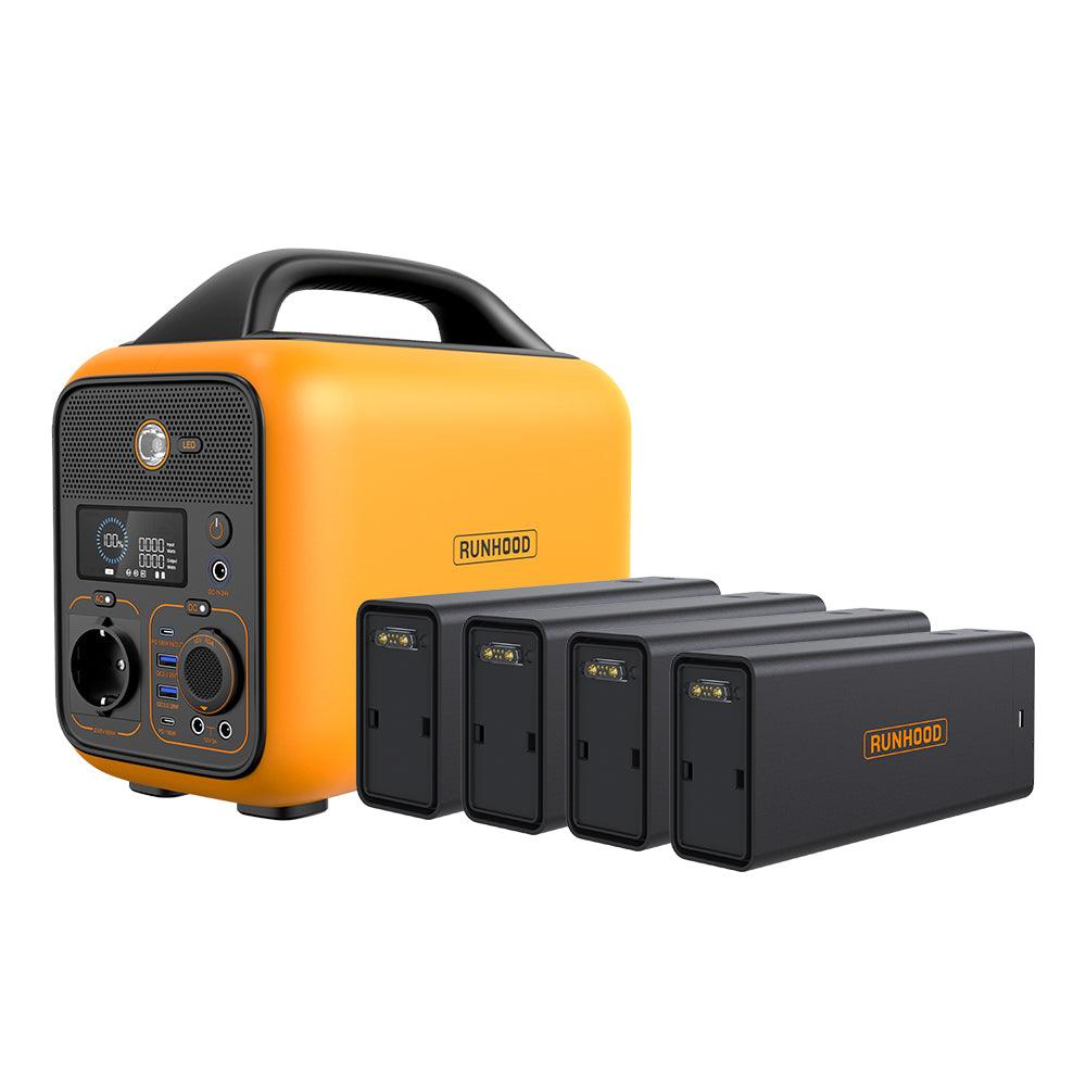 RUNHOOD RALLYE 600 PLUS 1296Wh Swappable Battery Portable Power Station 600W AC - Buybestgear