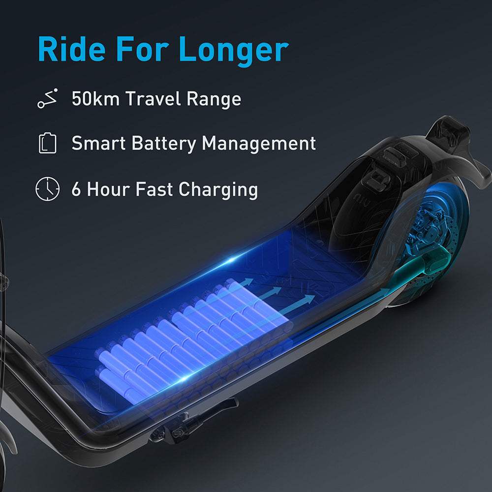 NIU KQi3 Pro 350W Motor 9.5 Inch Electric Kick Scooter 10.4Ah Battery Support APP - Buybestgear