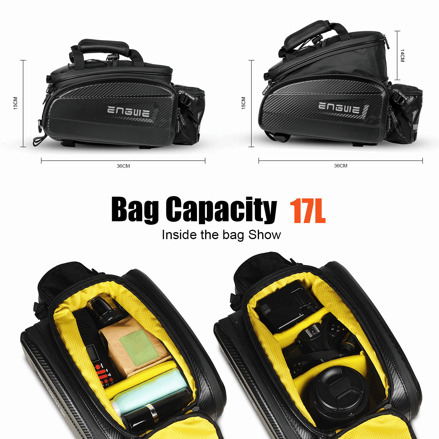 ENGWE Waterproof Bike Rack Bag With (17-35L) - Buybestgear