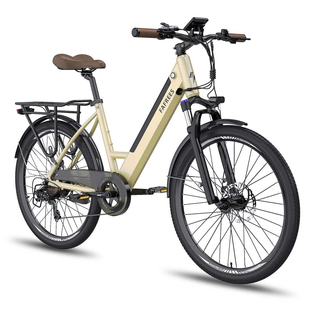 26 e bike damen Fafrees F26 Pro 250W 26" Elektrisches Trekkingrad 540Wh City E-Bike mi – Buybestgear