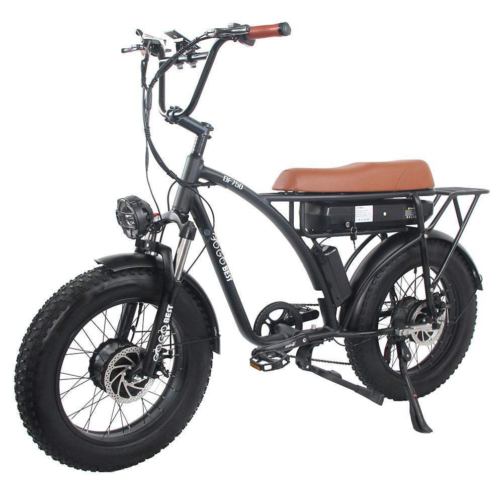 Gogobest GF750 1000Wx2 20‘’ Fat Bike E-Mountain Bike 17.5Ah 25km/h 80km - Buybestgear