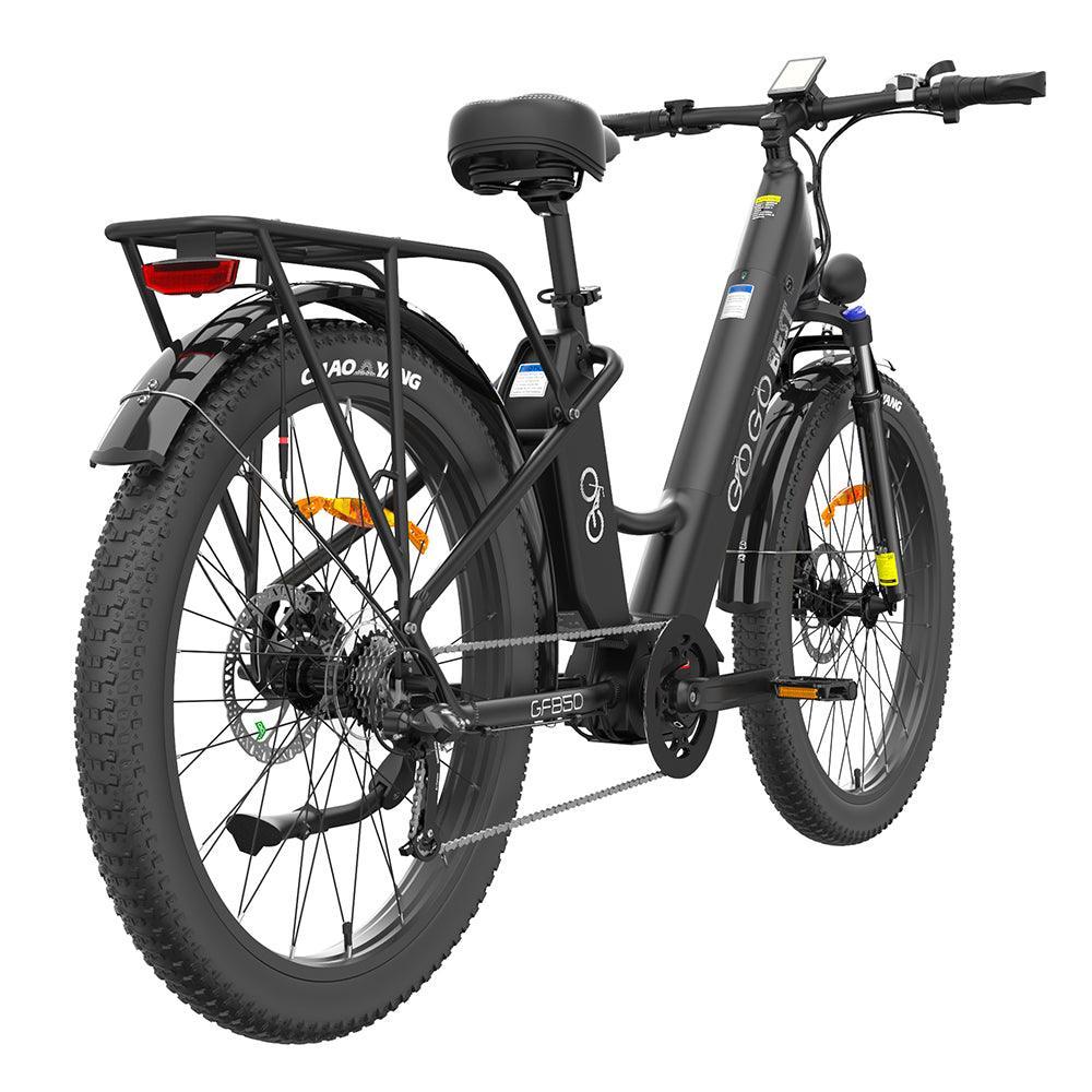 Gogobest GF850 500W 26" Fat Bike 10.4Ah*2 Dual Batteries Mid-Drive Motor Electric Trekking Bike - Buybestgear