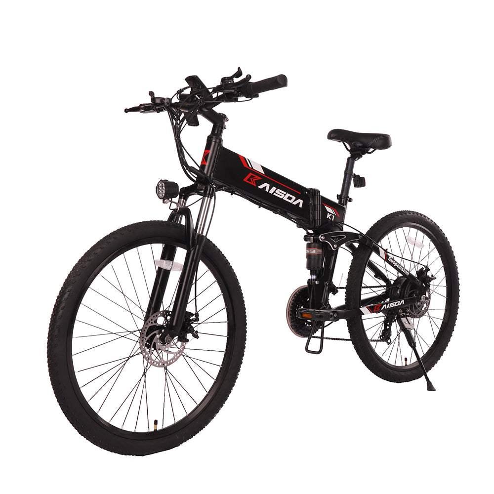 Kaisda K1 500W 26 Inch Folding Electric Mountain Bike 48V 10.4Ah E-bike - Buybestgear