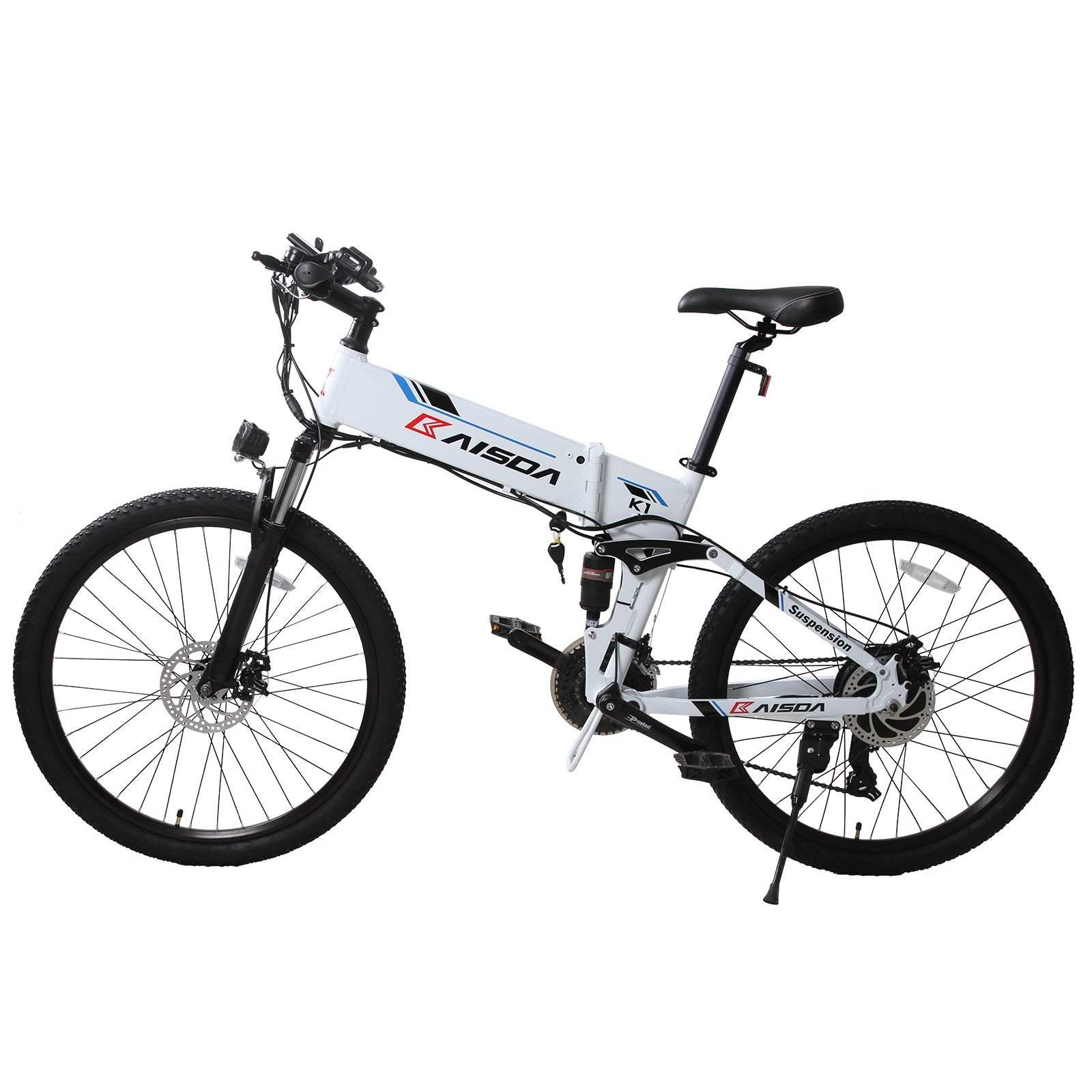 Kaisda K1 500W 26 Inch Folding Electric Mountain Bike 48V 10.4Ah E-bike - Buybestgear