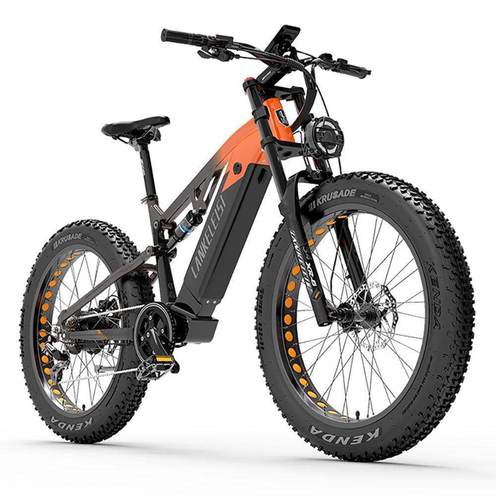 e fatbike fully kaufen Lankeleisi RV800 Plus 750W Bafang Motor 26" Fat Bike 960Wh Full Suspension E-Mountain Bike E-MTB 48V 20Ah Battery