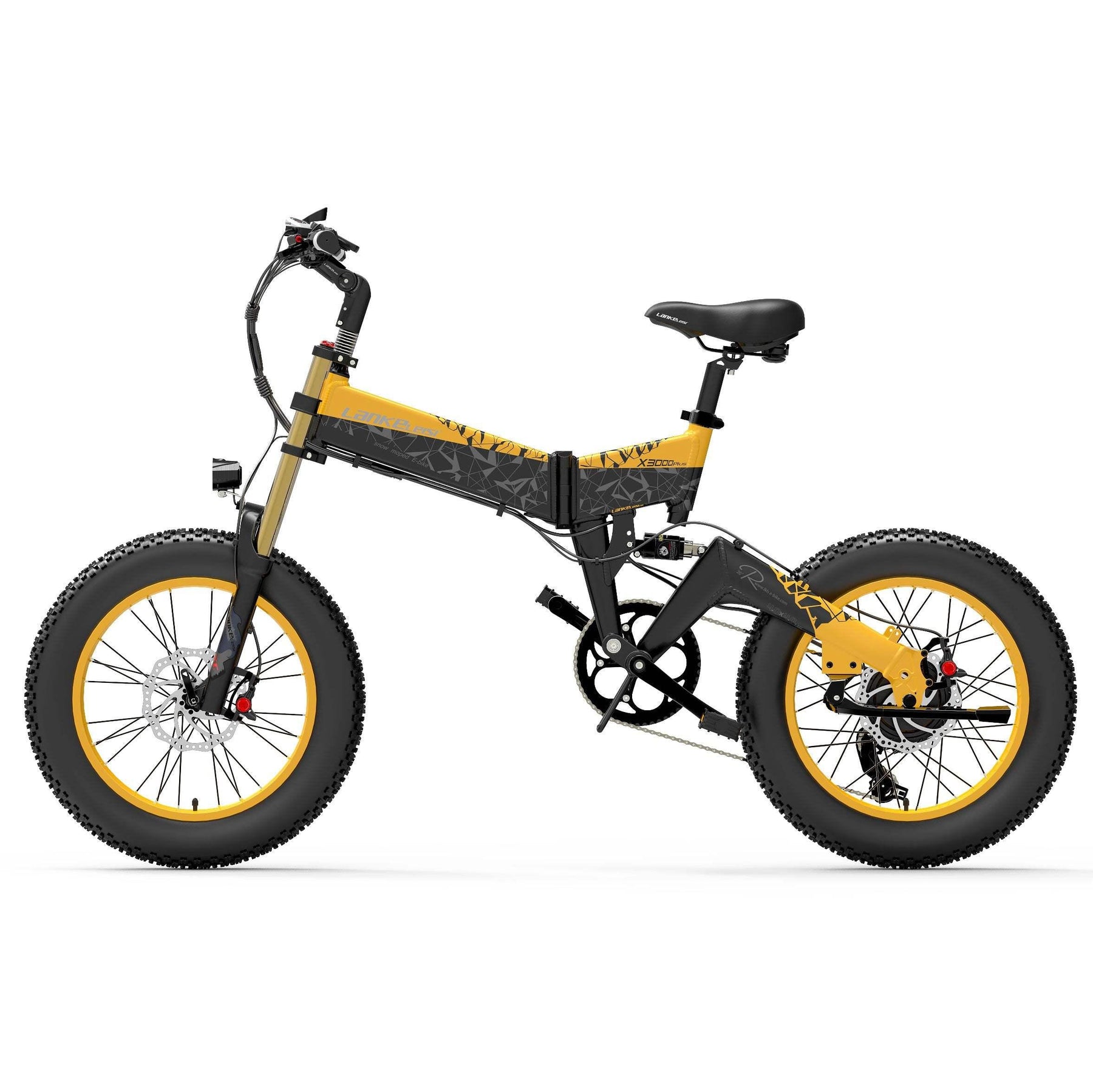 LANKELEISI X3000 Plus Folding Electric Mountain Bike Big Grey LANKELEISI X3000 Plus Folding Electric Mountain Bike Big Grey