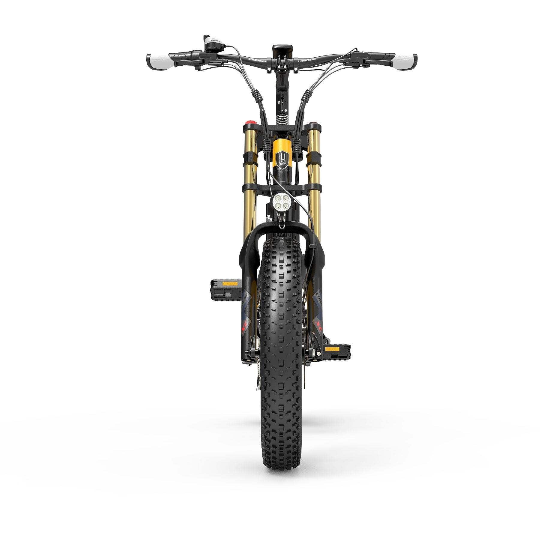 Lankeleisi X3000 Plus 1000W 20" Fat Bike Dual Crown Fork 17.5Ah Foldable E Mountain Bike EMTB - Buybestgear