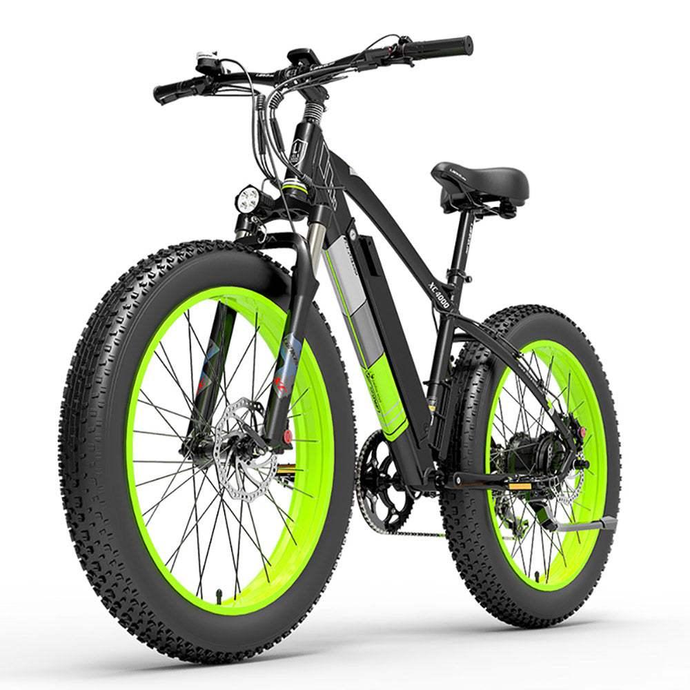 Lankeleisi XC4000 1000W Electric Fat Tire 17.5Ah E Mountain Bike EMTB E-Bike - Buybestgear