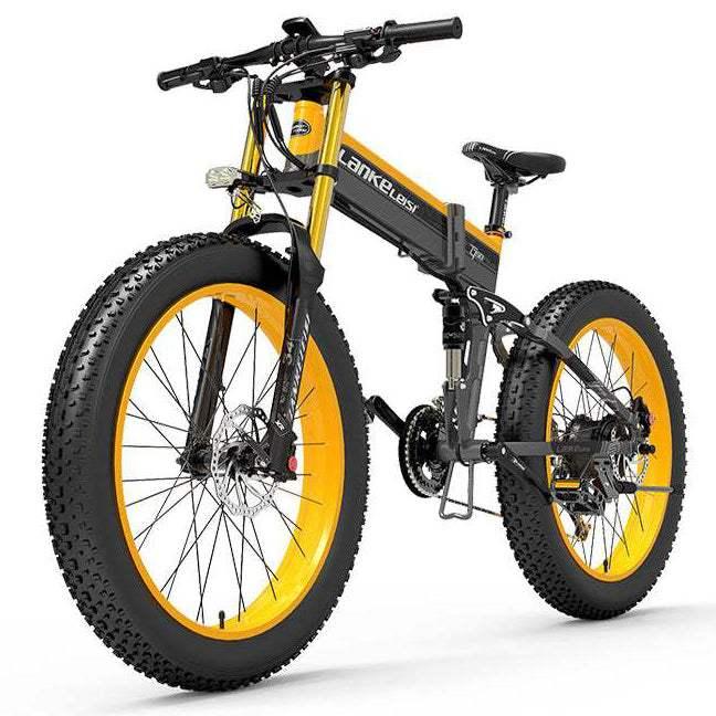 Lankeleisi XT750 Plus 1000W 26" Fat Bike Dual Crown Fork Foldable 17.5Ah E Moutain Bike EMTB - Buybestgear