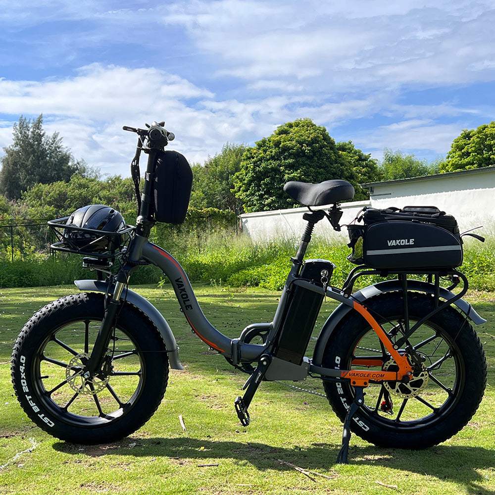 Vakole Y20 Pro 20" Foldable Step-through Electric Fat Bike with 20Ah Samsung Battery Support APP